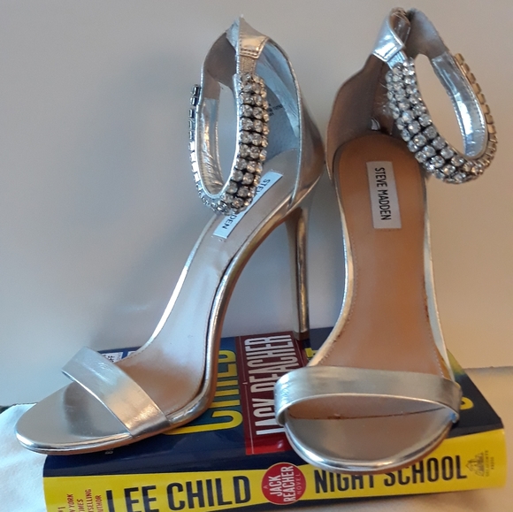 Steve Madden Shoes - Steve Madden  Silver  5" Heel